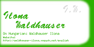 ilona waldhauser business card